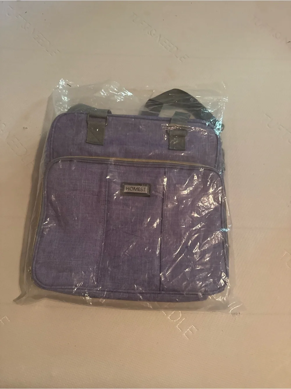 Purple Men's Travel Tote Bag